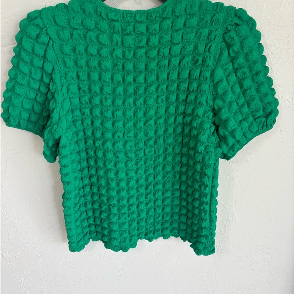 Preppy Kelly Green Blouse - Picture 3 of 3